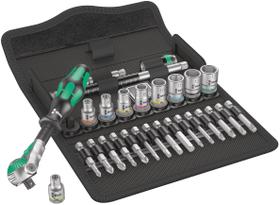Conjunto de catracas Wera 8100 SA 6 Zyklop Metric Speed 28 peças 1/4