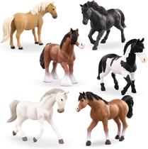 Conjunto de Cavalos em Miniatura Detalhados - Brinquedo Animal para Crianças 3+ by Terra