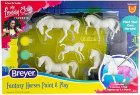 Conjunto de Cavalos Fantasia Breyer 5 peças, escala 1:32 Modelo 4235 Amarelo