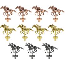 Conjunto de cavalos para o jogo de tabuleiro de corrida de cavalos Grhonior 11 Metal