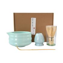 Conjunto De Cerâmica Para Matcha Com 4 Peças, Tigela De Chá Japonesa, Ferramenta De Presente De Alto