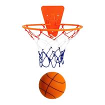 Conjunto de cesta de basquete Silent Indoor para crianças com bola de espuma Conjunto de cesta de basquete Silent Indoor para crianças com bola de espuma