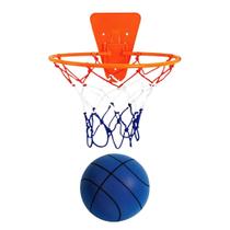 Conjunto de cesta de basquete Silent Indoor para crianças com bola de espuma Conjunto de cesta de basquete Silent Indoor para crianças com bola de espuma