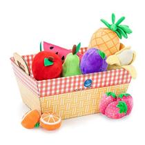Conjunto de cestas de frutas de pelúcia Educational Insights, 12 peças, mais de 2 anos