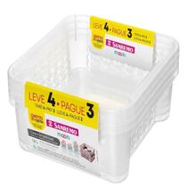 Conjunto de Cesto Empilhavel - Organizador - Leve 4 Pague 3 - Sanremo