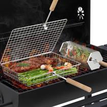 Conjunto de cestos de grelha Ivtivfu 304 com alça de madeira em aço inoxidável Conjunto de cestos de grelha Ivtivfu 304 com alça de madeira em aço inoxidável