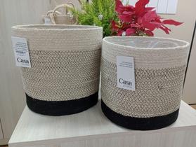 Conjunto de cestos importados de Bangladesh! 2 Unidades Casa Criativa