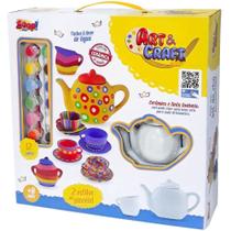 Conjunto de cha 25 pecas art e craft zoop Conjunto de cha 25 pecas art e craft zoop