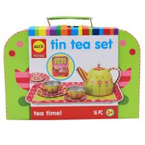Conjunto de chá ALEX Pretend Tea Time para crianças, 16 peças