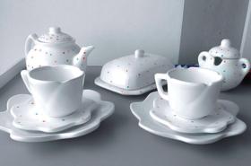 Jogo completo de chá e jantar para 4 pessoas em cerâmica colombiana -  corona, Magalu Empresas