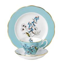 Conjunto de chá de 3 peças Royal Albert 100 Years 1950 prato de 20 cm Conjunto de chá de 3 peças Royal Albert 100 Years 1950 prato de 20 cm