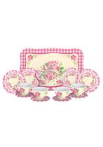 Conjunto de Chá de Lata Schylling Fancy Vermelho 15 Peças