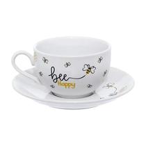 Conjunto de chá hauskraft honey 160ml 6pc porcelana jgch047