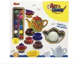 Conjunto de Chá Infantil Coleção Art Craft 6 Peças Cerâmica Conjunto de Chá Infantil Coleção Art Craft 6 Peças Cerâmica