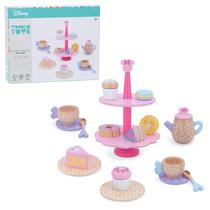 Conjunto de chá Just Play Disney Minnie Mouse Wooden Kids 3+ Years