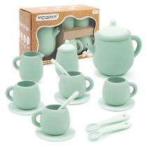 Conjunto de chá MCGMITT Silicone Tea Party, 15 unidades para crianças de 3 a 6 anos