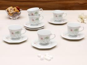 Conjunto de Chá Porcelana 6 Peças