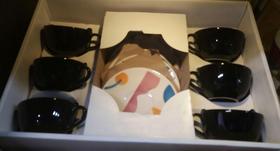 Conjunto de Chá preto 6 Xícaras + Pires 200ml - Oxford