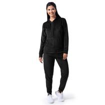 Conjunto de Chándal de Terciopelo para Mujer Wright's de 2 Piezas con Sudadera con Capucha y Pantalón Jogger