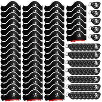 Conjunto de chapéu e tapa-olhos pirata Legigo 108 unidades para festa Conjunto de chapéu e tapa-olhos pirata Legigo 108 unidades para festa