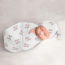 Conjunto de chapéus Cocoon and Beanie Sweet Jojo Designs Baseball Baby Conjunto de chapéus Cocoon and Beanie Sweet Jojo Designs Baseball Baby