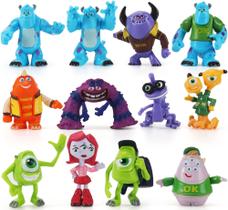 Conjunto de chapéus de bolo Perftsaly Monsters Figures, 12 unidades