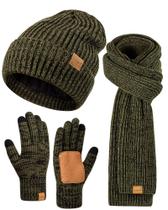 Conjunto de chapéus e luvas de inverno FISFET para homens e mulheres Mix-Army