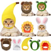 Conjunto de chapéus para animais de estimação para gatos e cães pequenos (5 unidades) Conjunto de chapéus para animais de estimação para gatos e cães pequenos (5 unidades)