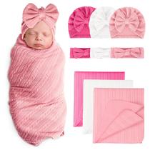Conjunto de chapéus Swaddle Blanket AQOKKA Newborn 80x80 cm Conjunto de chapéus Swaddle Blanket AQOKKA Newborn 80x80 cm