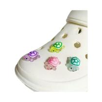 Conjunto De Charms De Sapato Tartaruga Luminosa, Acessórios DIY De Animais Fofos Para Decoração De
