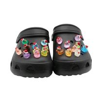 Conjunto De Charms Para Sapatos Em 3D De Pato Luminoso, Decorações De Sapato Desmontáveis Para Conjunto De Charms Para Sapatos Em 3D De Pato Luminoso, Decorações De Sapato Desmontáveis Para