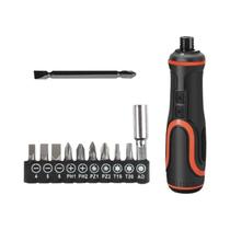 Conjunto De Chave De Fenda Elétrica Sem Fio Com Luz LED Recarregável, Ferramentas Mini