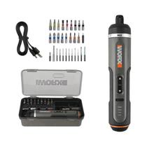 Conjunto De Chave De Fenda Elétrica Sem Fio Recarregável USB Worx 30 Bits WX242 Ferramentas De