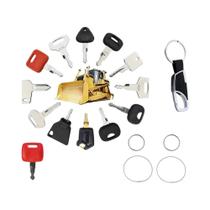 Conjunto De Chave De Ignição De Construção De Equipamentos Pesados 42pcs 18pcs Chaveiros Anel De Fio