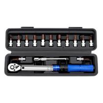 Conjunto De Chave De Torque De 1/4 Para Bicicleta, 15 Peças, 2-24nm, Bidirecional, Ferramenta De