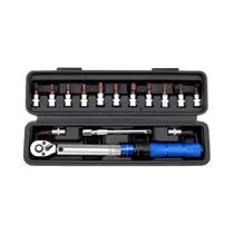 Conjunto De Chave De Torque De Precisão 2-24Nm 1/4 Polegada Catraca Bidirecional 13 Peças Soquetes