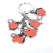 Conjunto de chaveiros Chainsaw Man Anime Pochita Denji Power