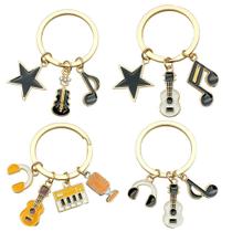 Conjunto de chaveiros Chaveiro de liga de zinco inspirado em música hip-hop Conjunto de chaveiros Chaveiro de liga de zinco inspirado em música hip-hop