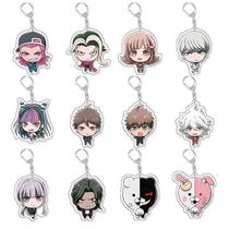 Conjunto de chaveiros Danganronpa Makoto, Monokuma e muito mais Conjunto de chaveiros Danganronpa Makoto, Monokuma e muito mais