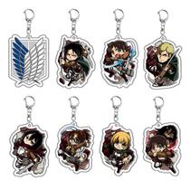Conjunto de chaveiros de acrílico Attack on Titan Wings of Freedom