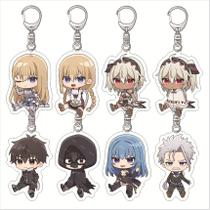 Conjunto de chaveiros de acrílico Berserk of Gluttony Fate, Grid, Rocishi Conjunto de chaveiros de acrílico Berserk of Gluttony Fate, Grid, Rocishi