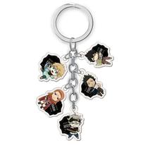 Conjunto de chaveiros de acrílico Black Clover Asta Yuno Noelle x5