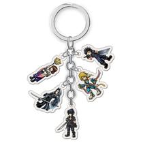 Conjunto de chaveiros de acrílico Final Fantasy Characters x5 Conjunto de chaveiros de acrílico Final Fantasy Characters x5