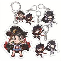 Conjunto de chaveiros de acrílico Kill la Kill Ryuko e Satsuki Chibi Conjunto de chaveiros de acrílico Kill la Kill Ryuko e Satsuki Chibi