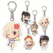 Conjunto de chaveiros de acrílico Lycoris Recoil Chisato & Takina Anime