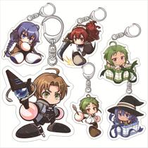 Conjunto de chaveiros de acrílico Mushoku Tensei II Rudeus Greyrat