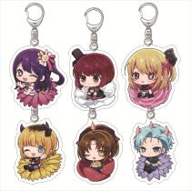 Conjunto de chaveiros de acrílico Oshi no Ko Ai Hoshino e Kana Arima