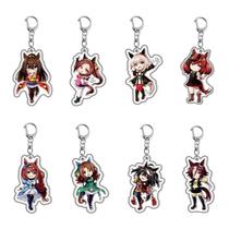 Conjunto de chaveiros de acrílico Umamusume Pretty Derby Anime Chibi