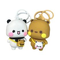 Conjunto De Chaveiros De Natal Bubu E Dudu Urso Panda, Mini Figuras Para Decoração De Mesa,