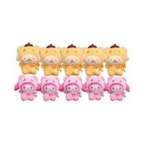 Conjunto De Chaveiros De Pelúcia Sanrio Hello Kitty Kuromi Cinnamoroll Para Meninas, 10 Peças,